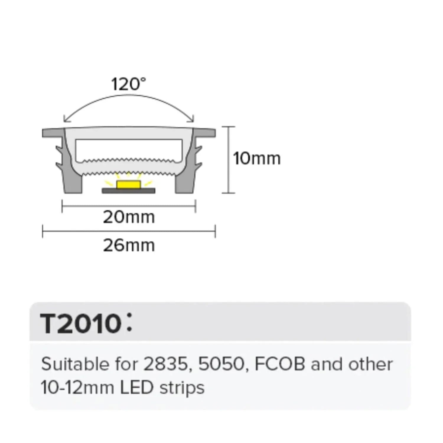 LED Neon Flex & LED Strip Silicone Cover Body Flexible Bendable 20x10mm - ATOM LED
