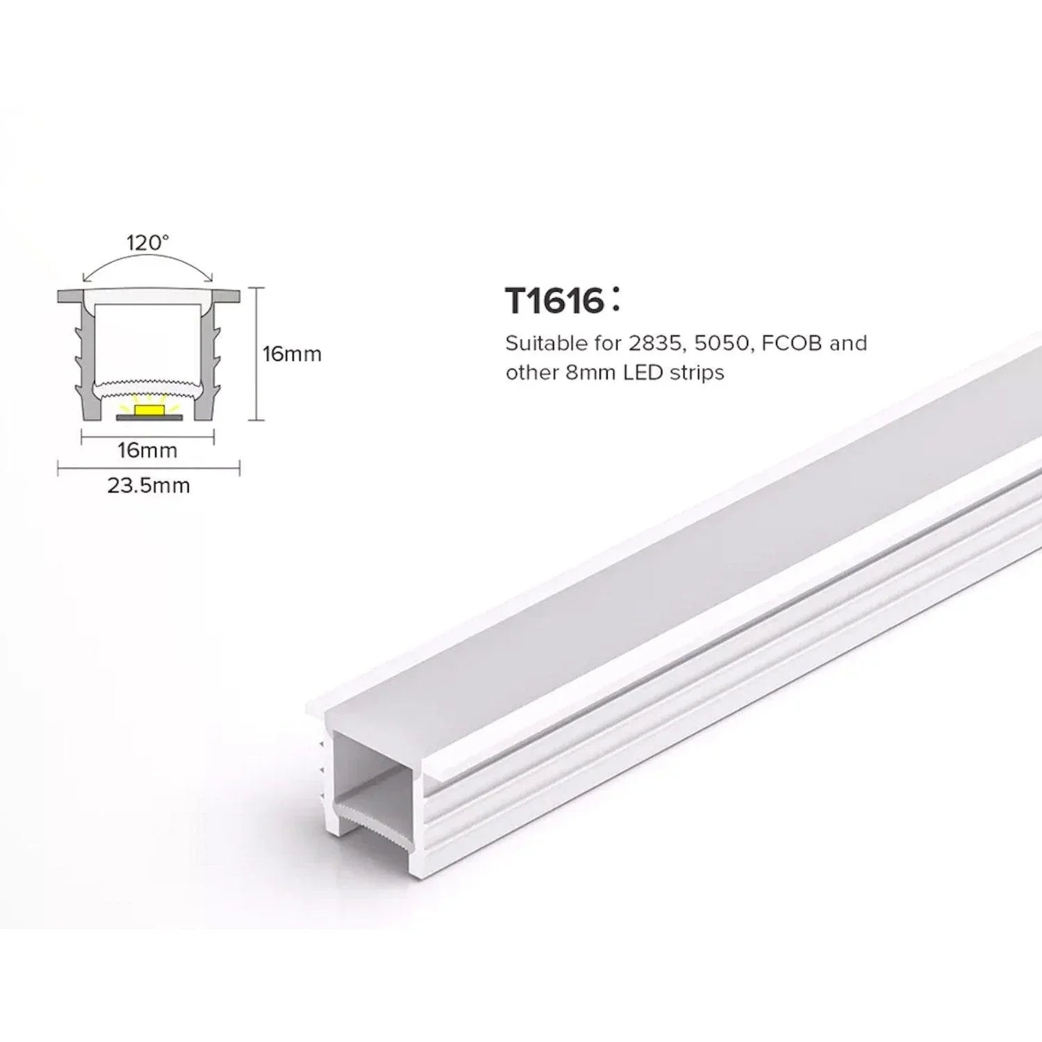 LED Neon Flex & LED Strip Silicone Cover Flexible Bendable 16x16mm - ATOM LED