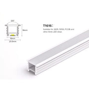LED Neon Flex & LED Strip Silicone Cover Flexible Bendable 16x16mm - ATOM LED
