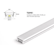 LED Neon Flex & LED Strip Silicone Cover Body Flexible Bendable 20x10mm - ATOM LED