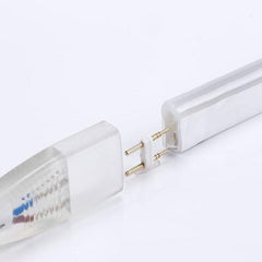 Golden LED Neon Flex 220V 240V 8x16mm 120LEDs/m IP67 Waterproof with UK Plug - ATOM LED
