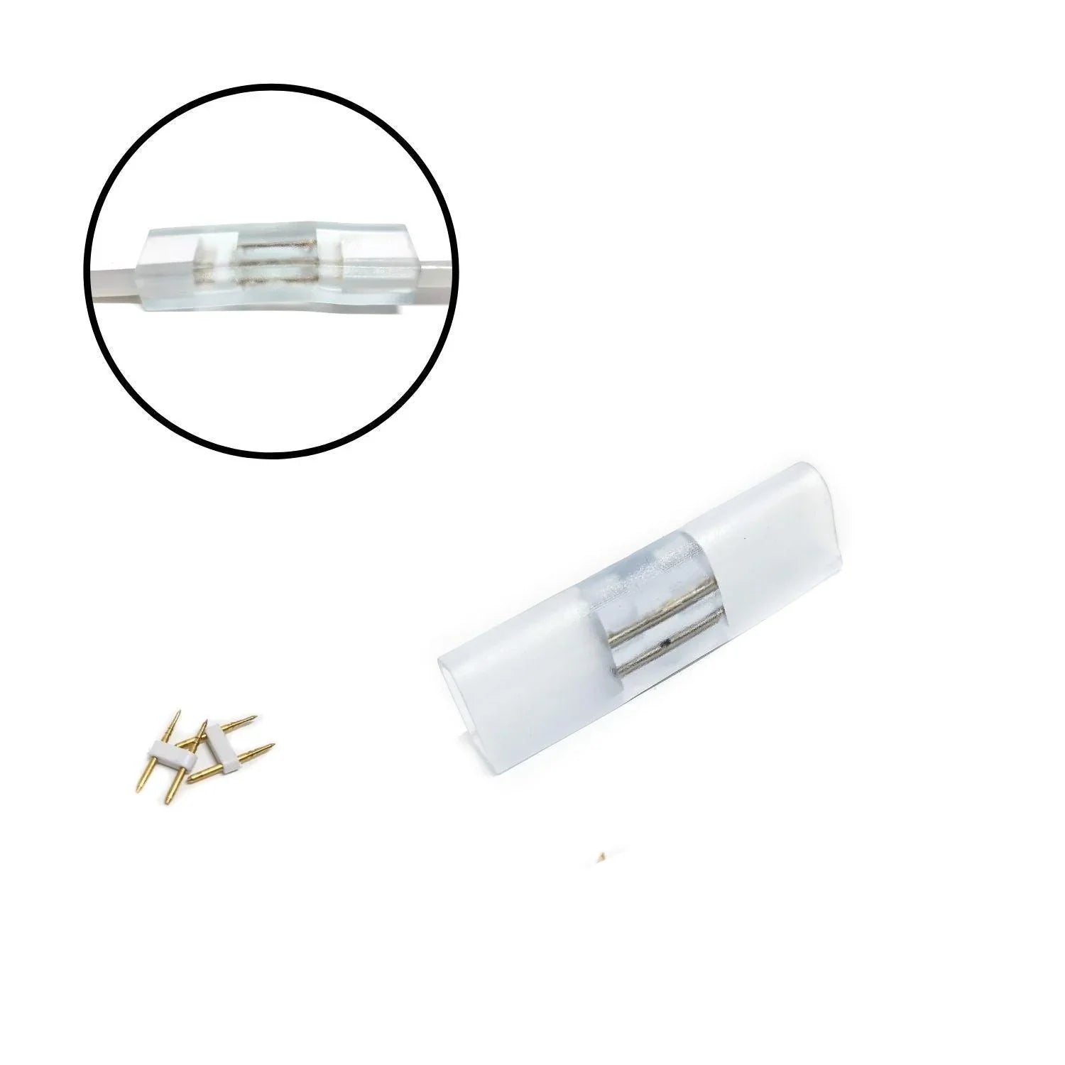 LED Neon Flex Single Colour 220V 240V 2 Pin 8x16mm Connector  L , T , Straight - ATOM LED