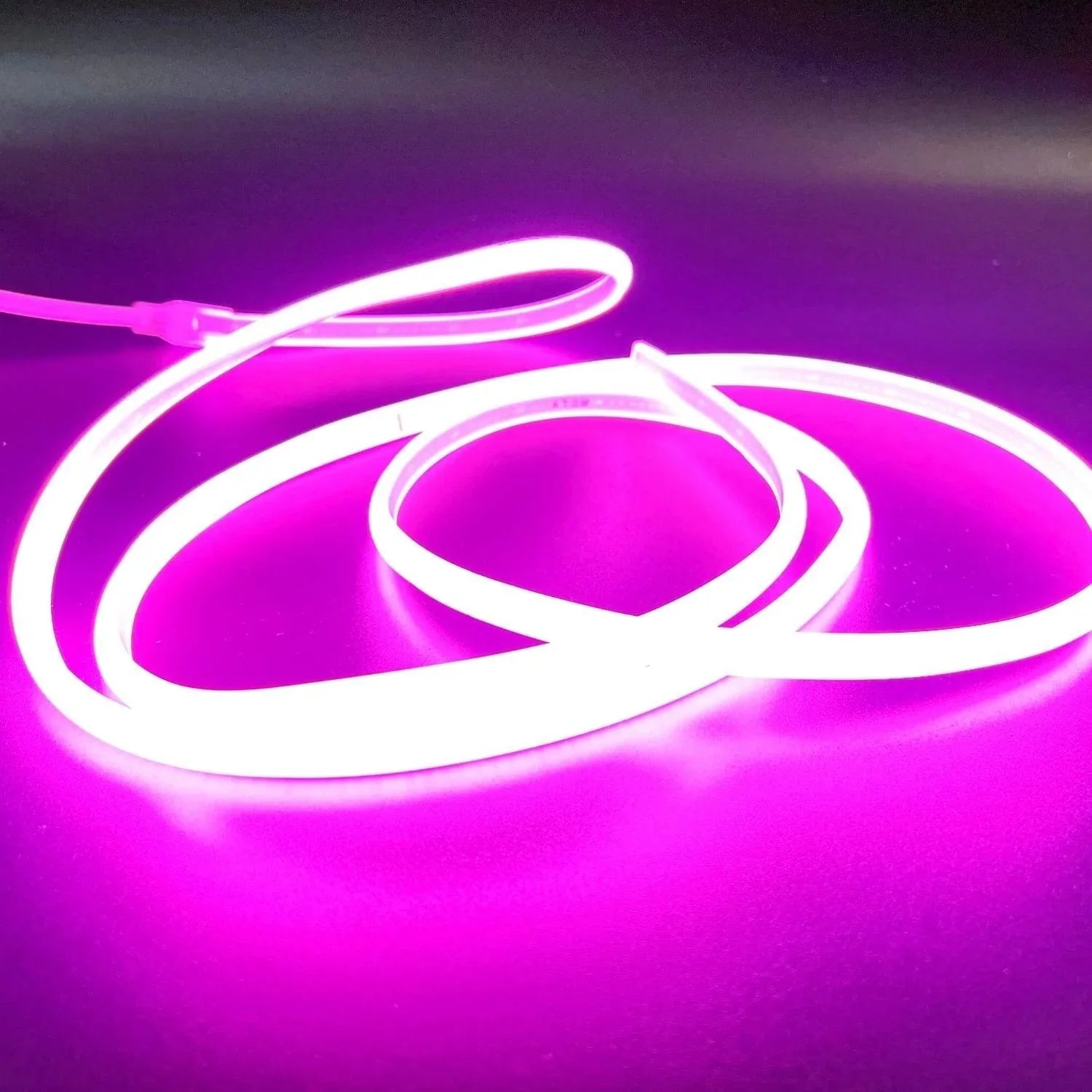 Pink COB LED Strip Light 220V 240V 288 LEDs/m IP65 with UK Plug - ATOM LED
