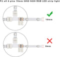 LED Strip Accessories 5pcs T-Shape PCB RGB Connectors 4 pin 10mm - ATOM LED