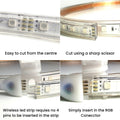 RGB LED Strip 220V 240V 60LEDs/m IP67 Waterproof For Indoor Outdoor Use - ATOM LED