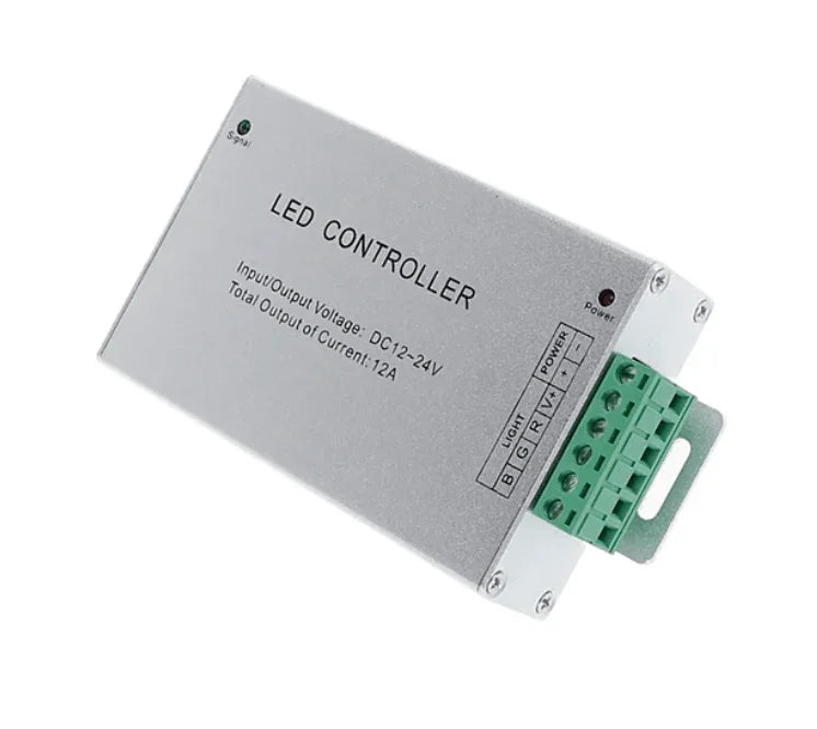 12V/24V 24A RGB LED Strip Controller with IR 44 Key Remote For RGB SMD 5050 3528 - ATOM LED