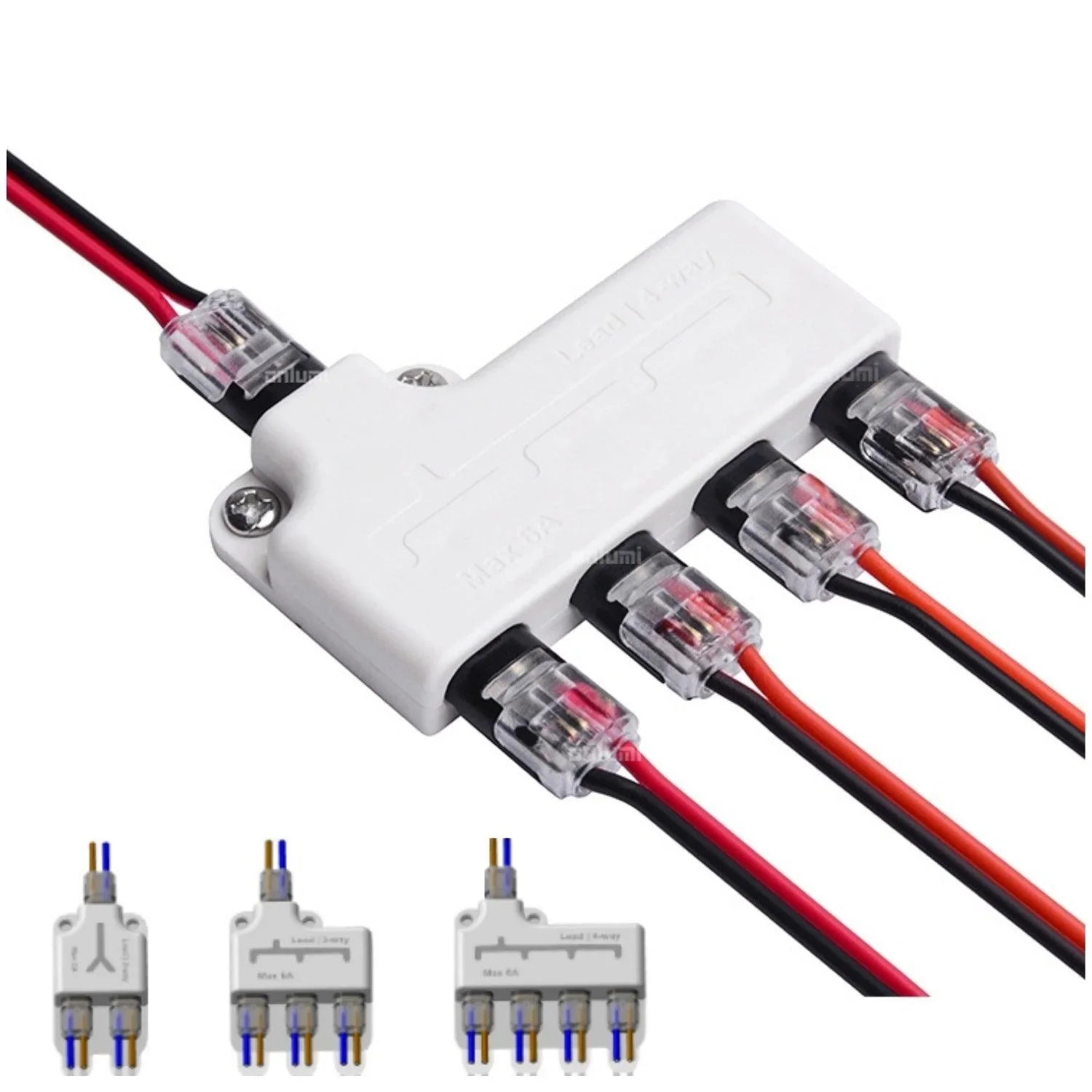 12V/24V 2Pin LED Strip 2/3/4 Way Connector For Power Distribution ...