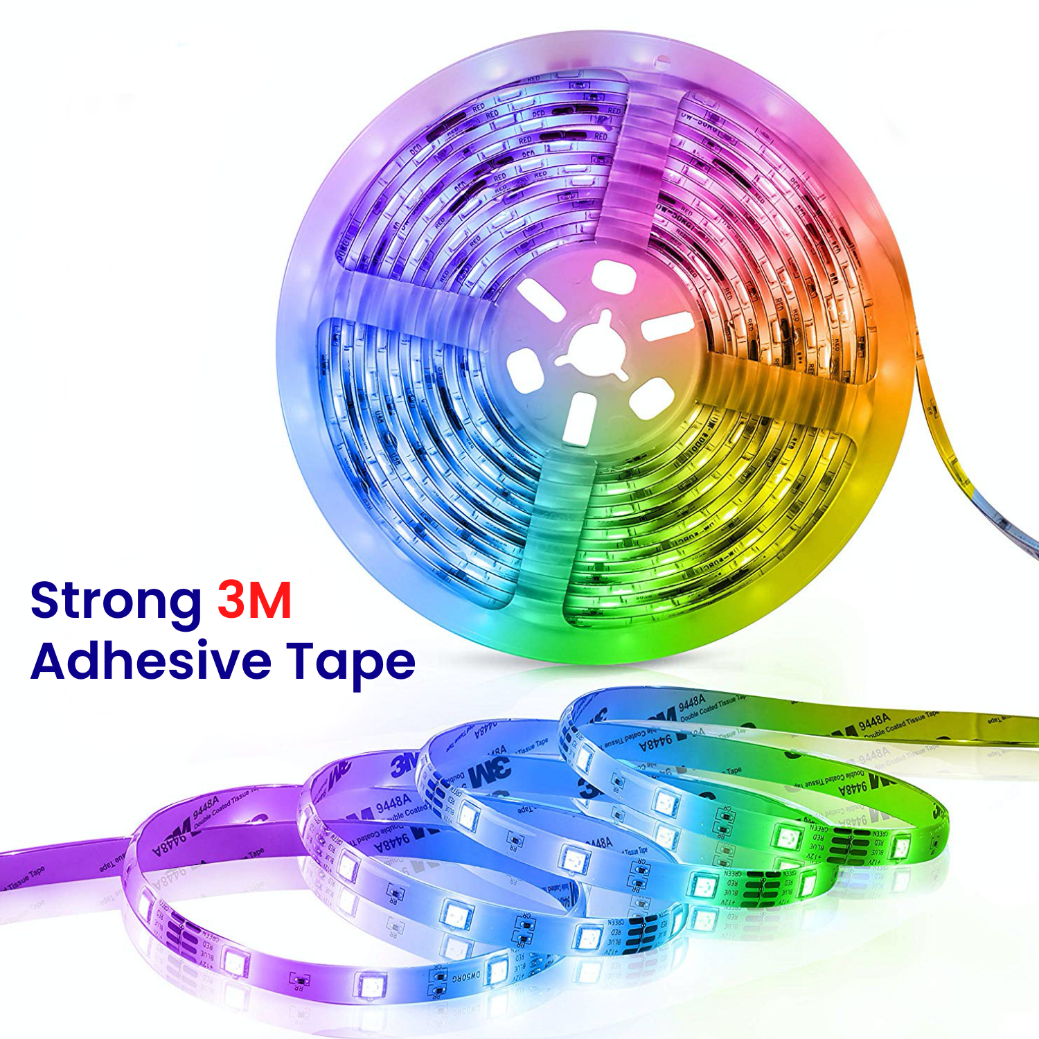 RGB LED Strip with Remote 24V 10 Metre One Length 5050 IP65 60LED/m Full Kit - ATOM LED