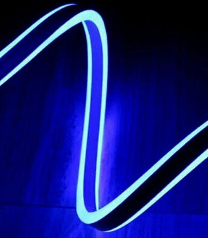 Blue Neon Flex Double Side 220V 240V 120LED/m 8x16mm IP67 Waterproof  Full Kit - ATOM LED