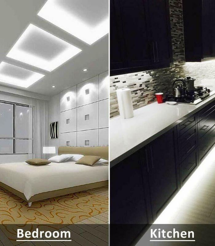 LED Strip Light Cool White 5730 220-240V IP67 Waterproof 180LED/m with UK Plug - ATOM LED