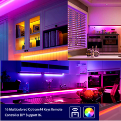 RGB LED Strip with WiFi Controller DC 24V 10m One Length 5050 IP65 Waterproof 60LED/m Full Kit - ATOM LED