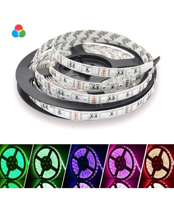 RGB LED Strip 12V SMD5050 IP20 Non-Waterproof 60LED/m 5 metre 300 LED Full Kit - ATOM LED