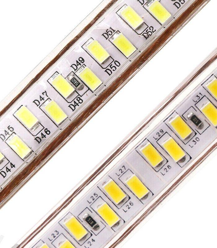 LED Strip Light Cool White 5730 220-240V IP67 Waterproof 180LED/m with UK Plug - ATOM LED