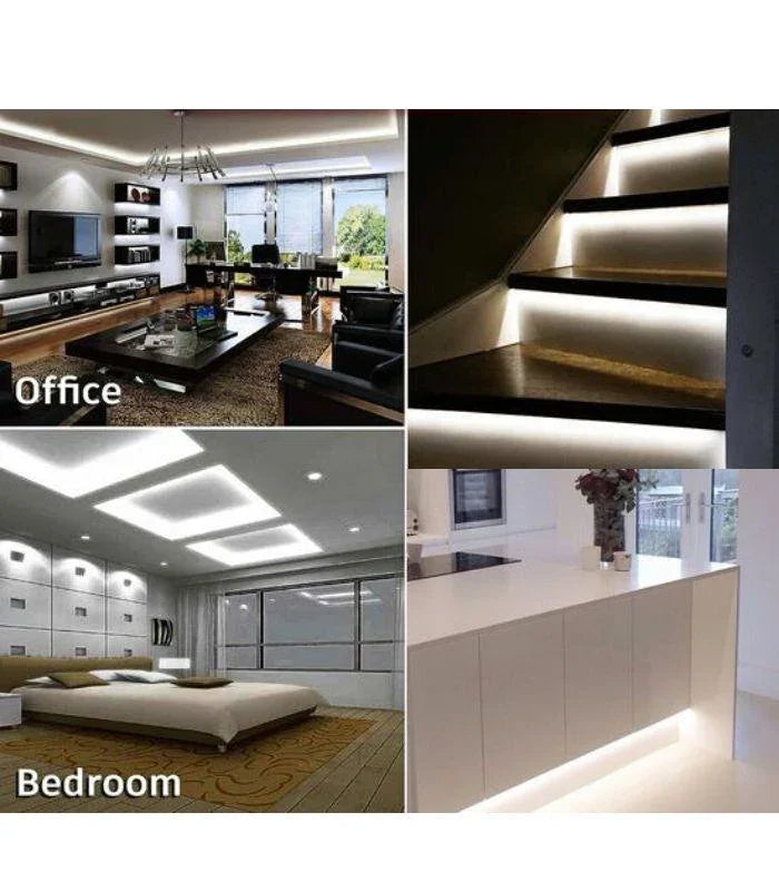 LED Strip Light Cool White 5730 220-240V IP67 Waterproof 180LED/m with UK Plug - ATOM LED