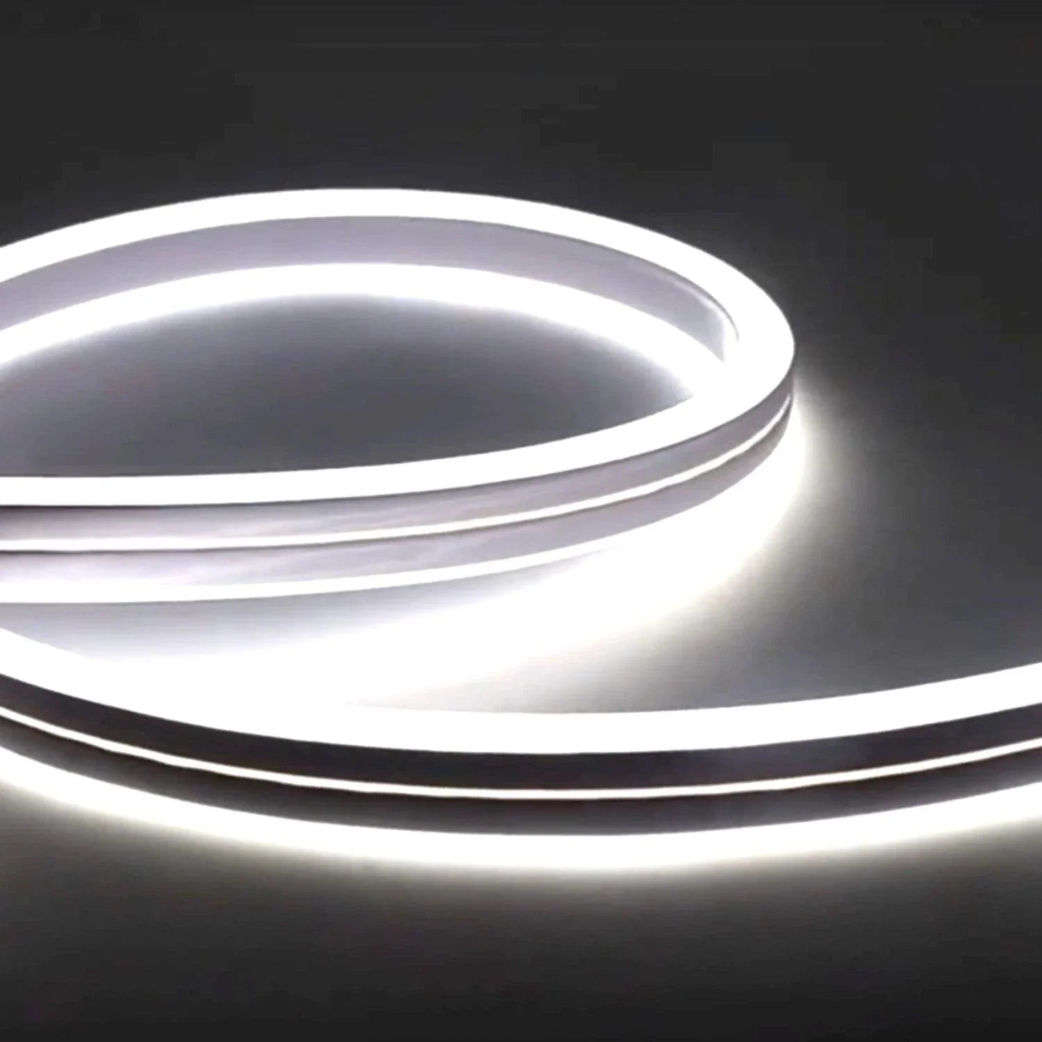 Cool White Neon Flex Double Side 220V 240V 120LED/m 8x16mm IP67 Waterproof Full Kit - ATOM LED