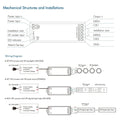 Skydance Digital Pixel RGB Controller 5-24VDC WiFi & RF RGB/RGBW SPI LED Controller WT-SPI (Tuya App) WS2811 with Remote - ATOM LED