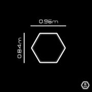 Hexagrid LED Hexagon Ultrabright 6500k LED Hex Lights - Single Hex Grid System - ATOM LED