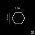 Hexagrid LED Hexagon Ultrabright 6500k LED Hex Lights - 5 Hex Grid System - ATOM LED