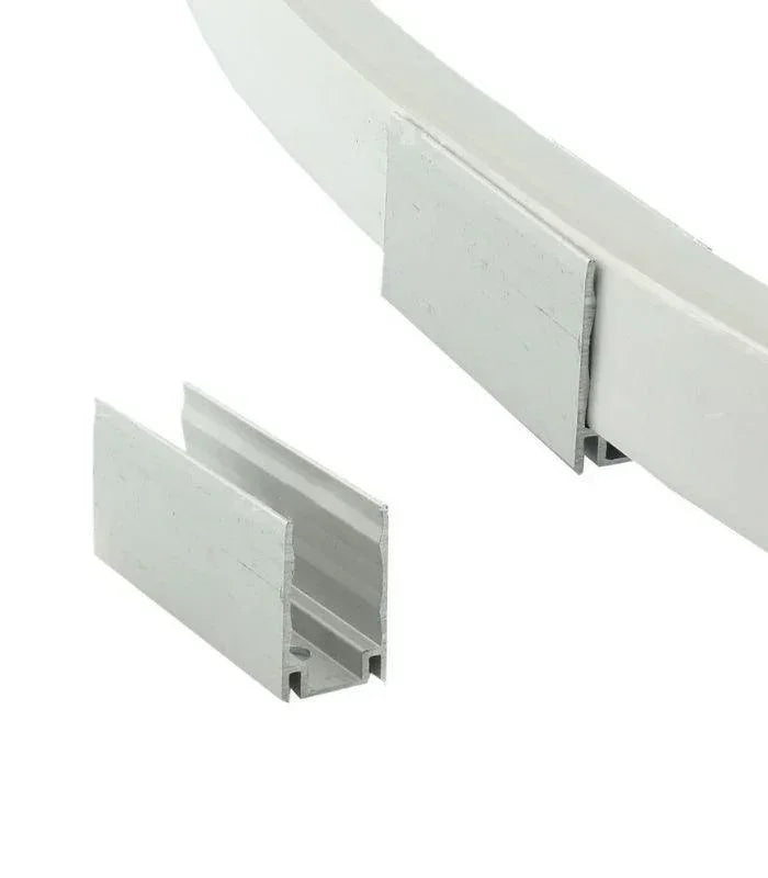 LED Neon Flex Light Connecting Aluminium Mounting For 6x12mm Clip x 10 - ATOM LED