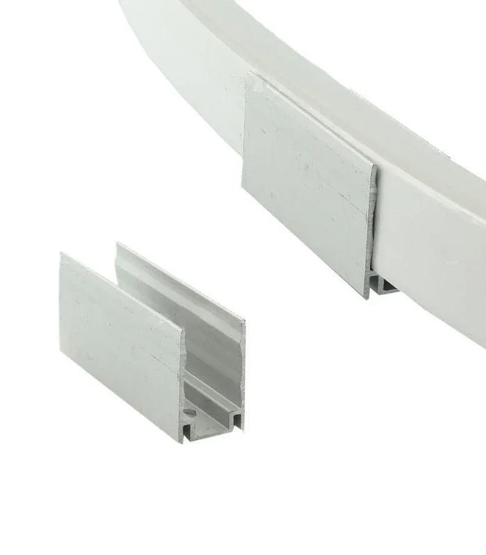 LED Neon Flex Light Connecting Aluminium Mounting For 14x25mm Clip x 10 - ATOM LED