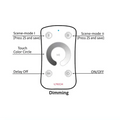 L Tech LED Mini RF DIM - M1/M3-3A Touch Remote Controller Dimmer Receiver for Single Colour LED Lighting Strip 12V 24V - ATOM LED