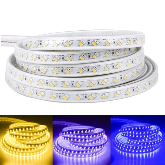 LED Strip Light 220V 240V 5730 Tricolour Warm White, Blue, Purple IP67 Waterproof 120LED/m - ATOM LED