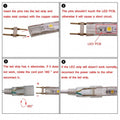 LED Neon Flex 220V 240V 8x16mm 23-Key RF Remote Control 1500W Dimmer Transformer for Brightness Adjustment - ATOM LED