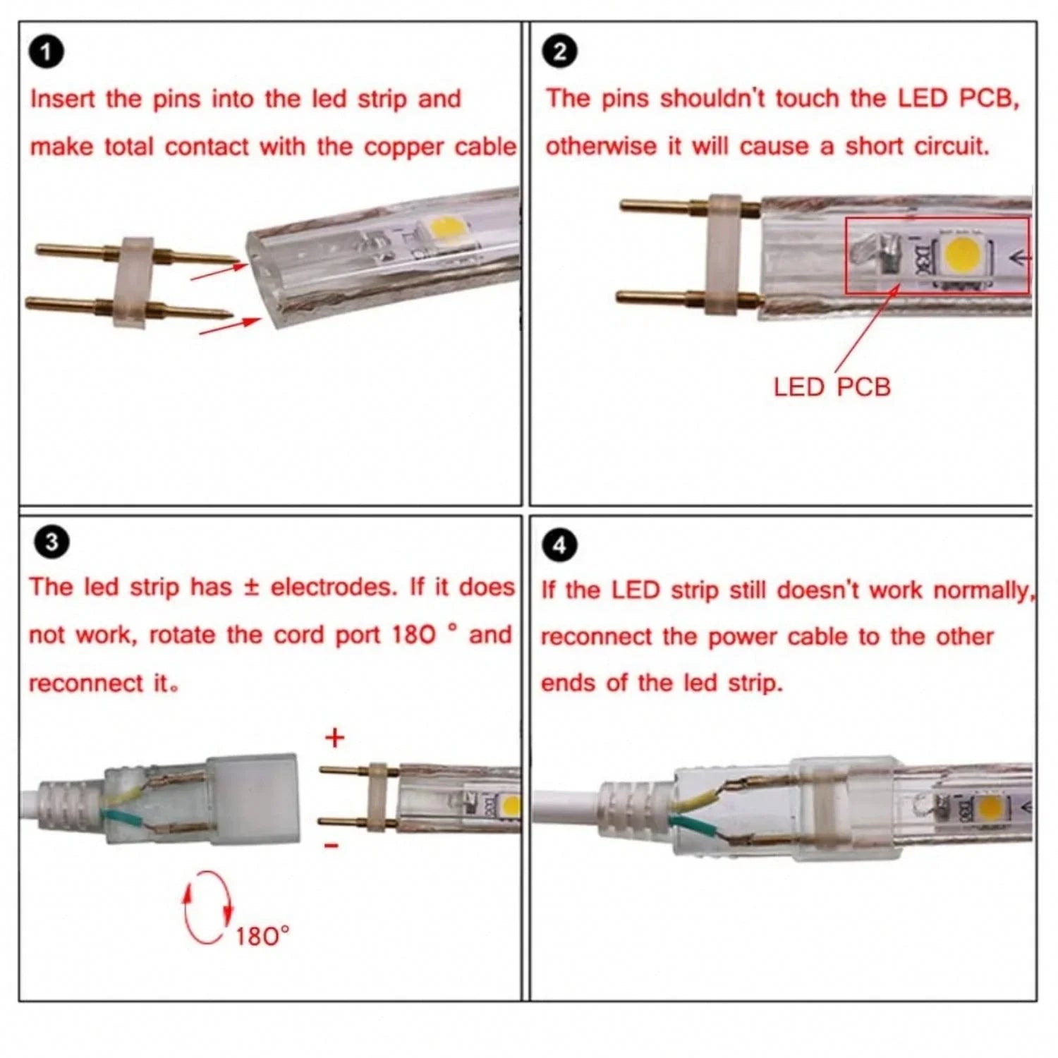 LED Strip Light 220V 240V SMD 5730 180LEDs/m 23-Key RF Remote Control 1500W Dimmer Transformer for Brightness Adjustment - ATOM LED