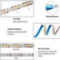 Warm White LED Strip Light 3000K 12V 240 LEDs/m 1200 LEDs IP20 Waterproof 5 Metre Strip - ATOM LED