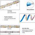 Cool White LED Strip Light 3000K 24V 240 LEDs/m 1200 LEDs IP20 Waterproof 5 Metre Strip - ATOM LED