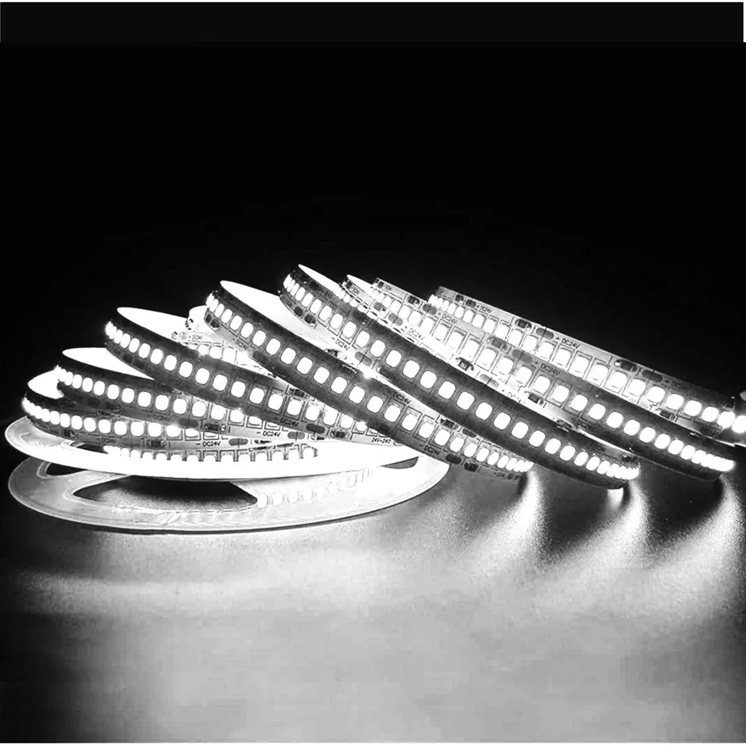 Cool White LED Strip Light 6000K 12V 240 LEDs/m 1200 LEDs IP20 Waterproof 5 Metre Strip - ATOM LED