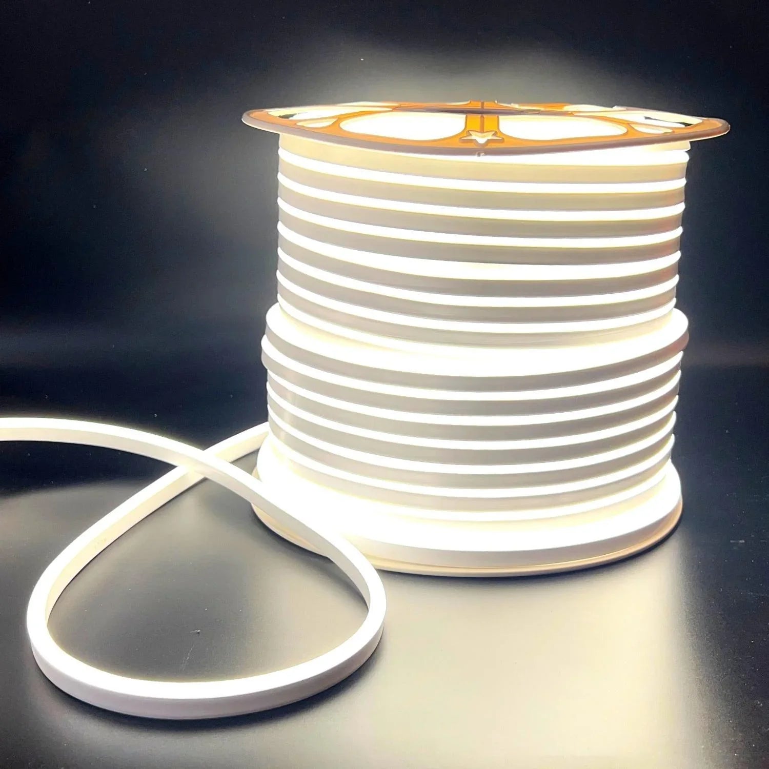 Natural White LED Neon Flex 220V 240V 8x16mm 120LEDs/m 4000K IP67 Waterproof with UK Plug - ATOM LED