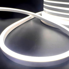 Natural White LED Neon Flex 220V 240V 8x16mm 120LEDs/m 4000K IP67 Waterproof with UK Plug - ATOM LED