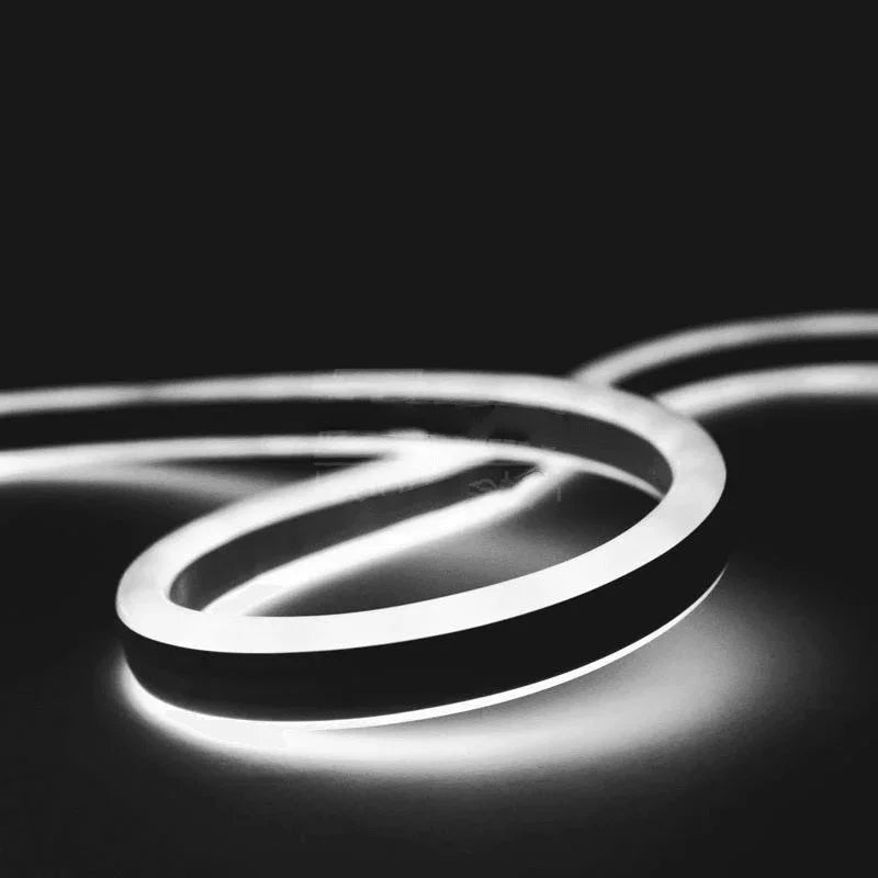 Cool White Neon Flex Double Side 220V 240V 120LED/m 8x16mm IP67 Waterproof Full Kit - ATOM LED