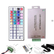 12V/24V 24A RGB LED Strip Controller with IR 44 Key Remote For RGB SMD 5050 3528 - ATOM LED