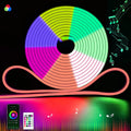 RGB Neon Flex Rope Light DC 24V 8x18mm IP65 Waterproof with Music Controller 10 Metre Kit - ATOM LED