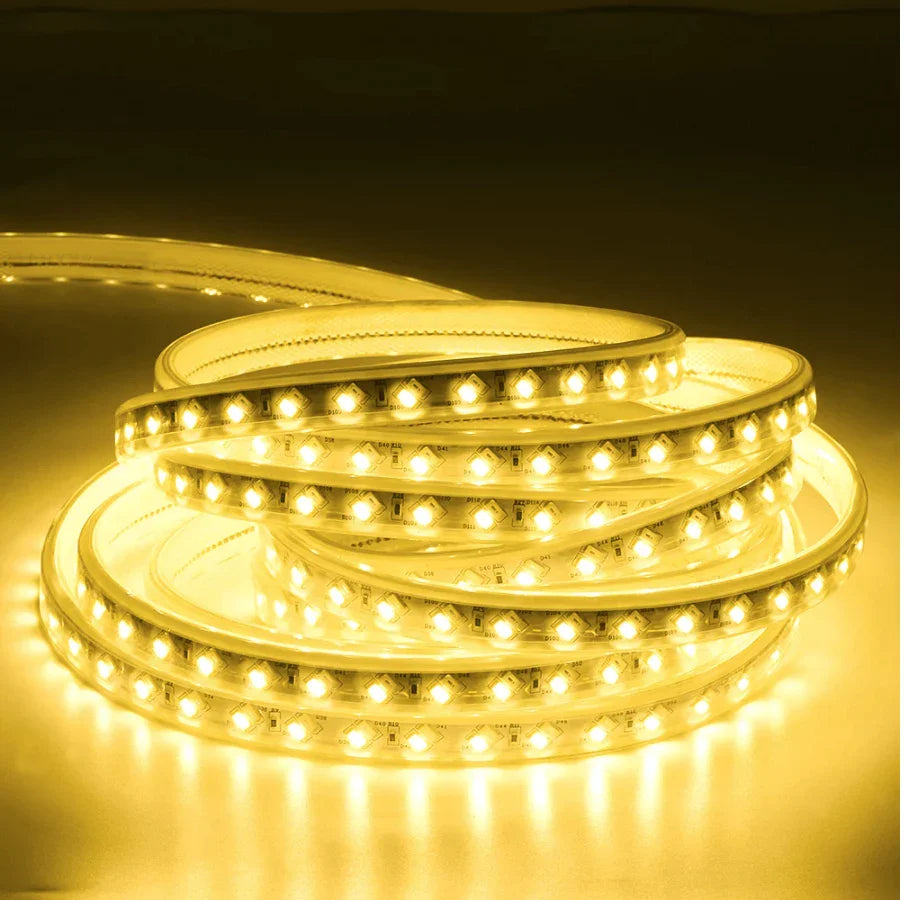 LED Strip Light 220V 240V 5730 Tricolour Warm White, Blue, Purple IP67 Waterproof 120LED/m - ATOM LED