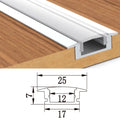 LED Strip Light Aluminium Recessed Profile Milky Cover Cabinet LED Channel - ATOM LED