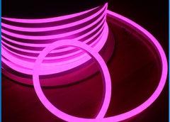 Pink LED Neon Flex AC 220V 240V 8x16mm 120LEDs/m IP65 Waterproof with UK Plug - ATOM LED